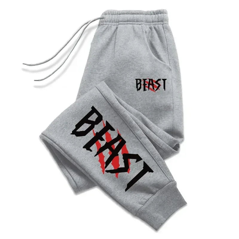 Mens Sweatpants Fashion Printing Versatile Hot Sales Gym Jogging Pants Quality Comfortable Soft Sport Casual Trousers Drawstring
