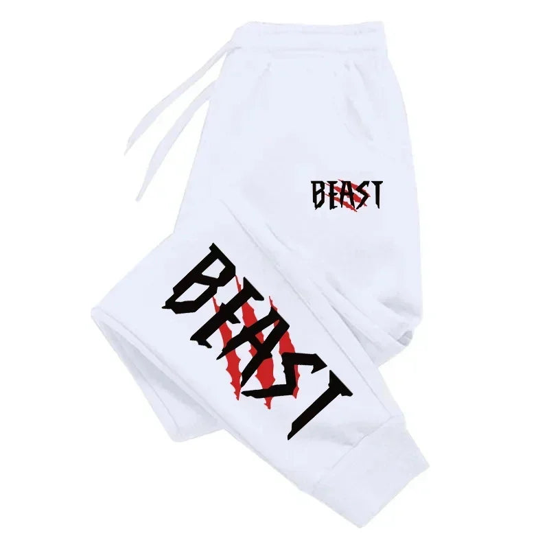 Mens Sweatpants Fashion Printing Versatile Hot Sales Gym Jogging Pants Quality Comfortable Soft Sport Casual Trousers Drawstring