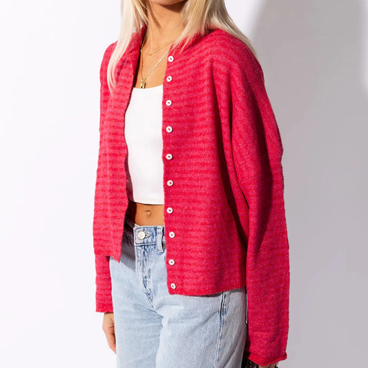 Womens Long Sleeve Striped Sweatshirt Watermelon Red Oversized Pullover Crewneck Sweatshirts Women Fall Sweatshirts Casual Wear