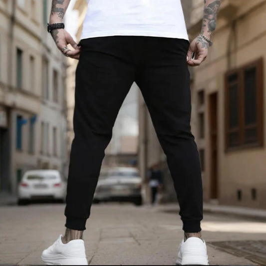 High-quality printed men's sports sweatpants - New winter and autumn style sport and casual pants - Fitness loose-fitting clothi